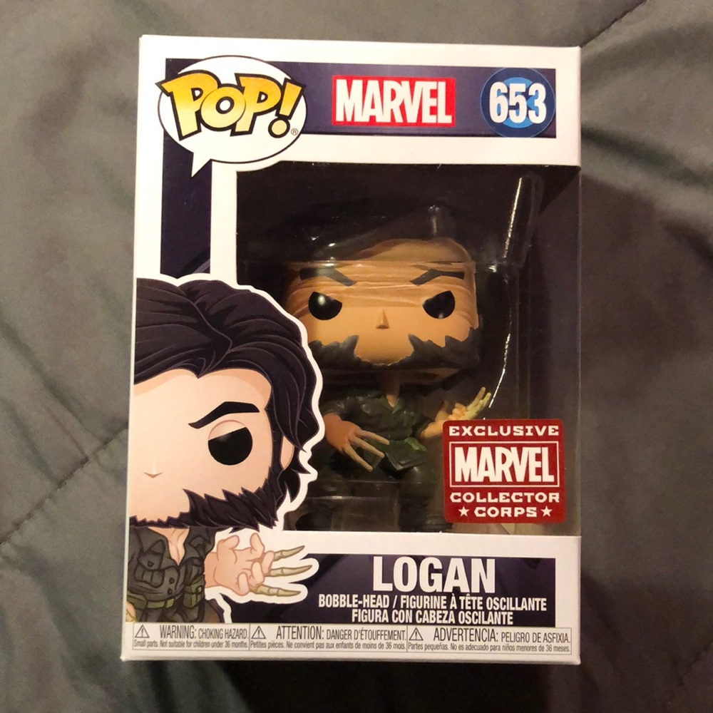 Logan X-Men Origins: Wolverine Funko Pop Marvel Collector Corps Exclusive 653